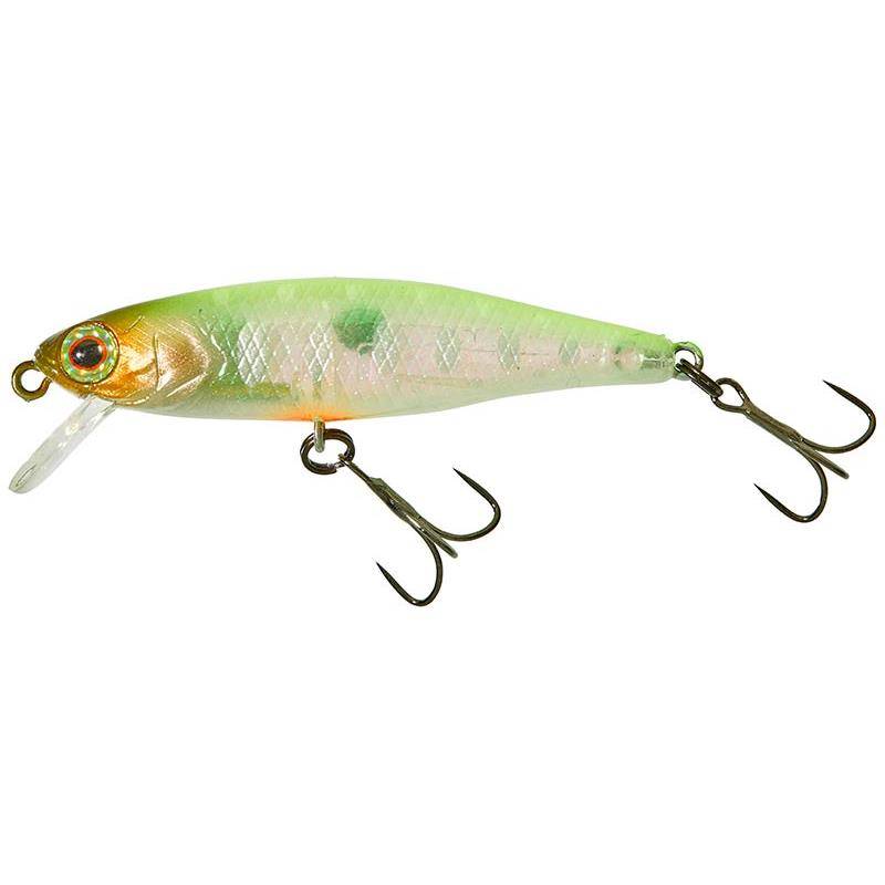 Poisson-nageur Illex Tiny Fry 50 SP 5 cm 2,7 g Chartreuse Back Yamame suspending pour la pêche de la truite
