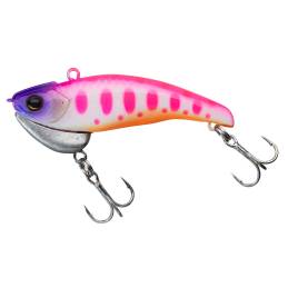 Illex Tricoroll Vib 50 Pink Pearl Yamame 5 cm 6,2 g Sinking, leurre vibrant coulant pour la pêche de la truite fario en rivière