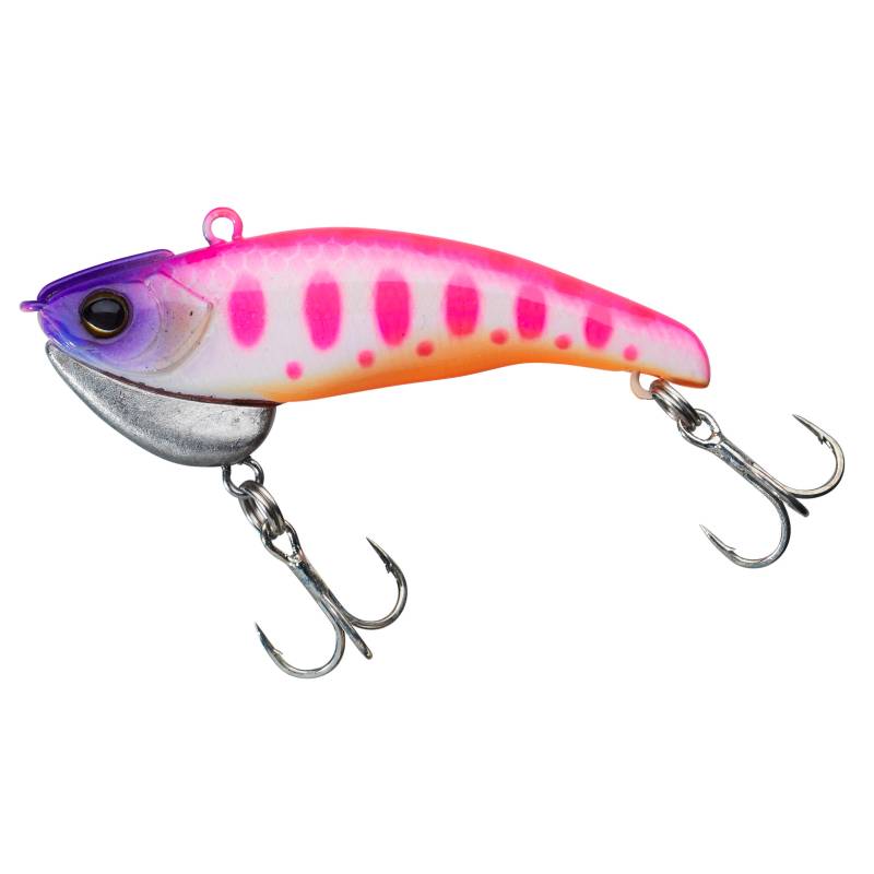 Illex Tricoroll Vib 50 Pink Pearl Yamame 5 cm 6,2 g Sinking, leurre vibrant coulant pour la pêche de la truite fario en rivière
