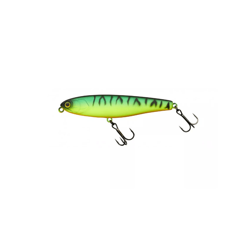 Illex Bonnie 85 Silent Mat Tiger 8.5 cm 9.1 g stickbait flottant silencieux pour perche, black-bass, brochet et carnassiers