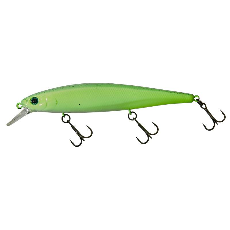 Illex Magsquad 115 F Night Northern Light, jerkbait minnow flottant de 11,5 cm et 15,5 g pour la pêche des carnassiers.