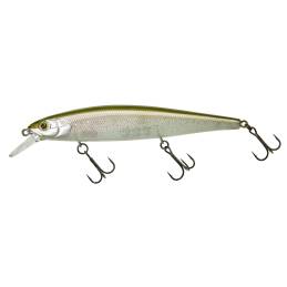 Illex Magsquad 115 F Secret Sand Eel, jerkbait minnow flottant de 11,5 cm et 15,5 g pour la pêche des carnassiers.