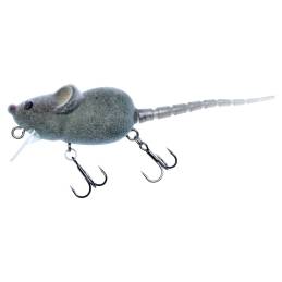 Illex Momouse Grey Rat, leurre de surface flottant imitant un petit rongeur gris de 4,2 cm et 7 g pour la pêche des carnassiers.