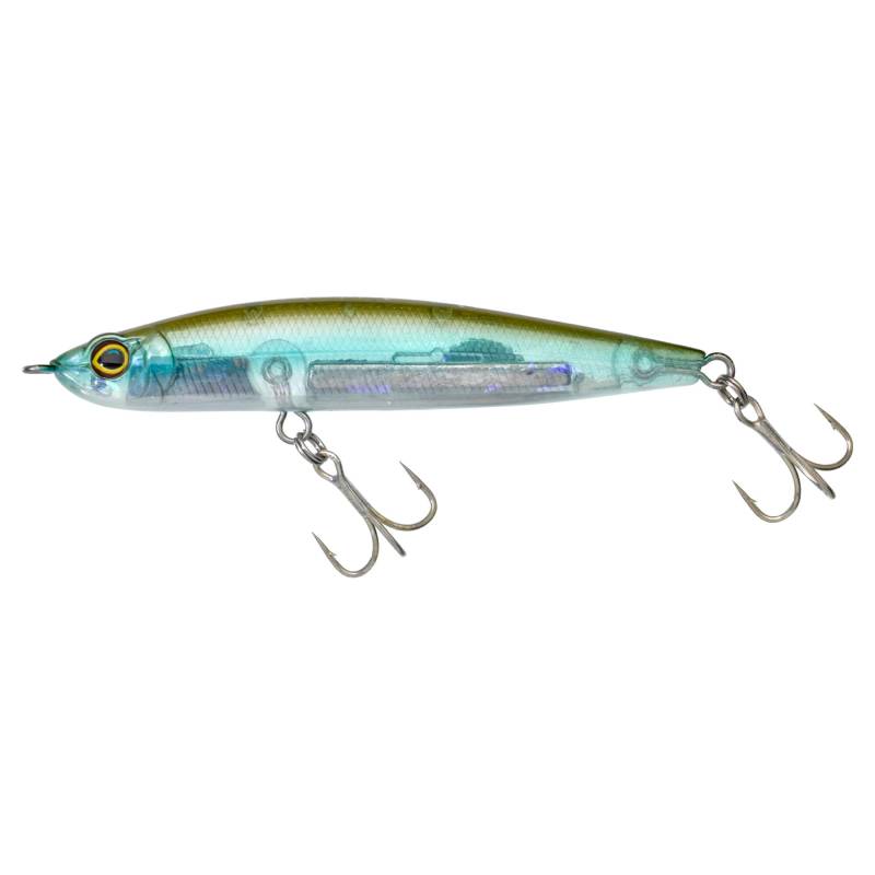 Illex Stream Ripper 90 HL Ghost Smelt, poisson nageur coulant de 9 cm et 16,8 g pour la pêche des carnassiers.