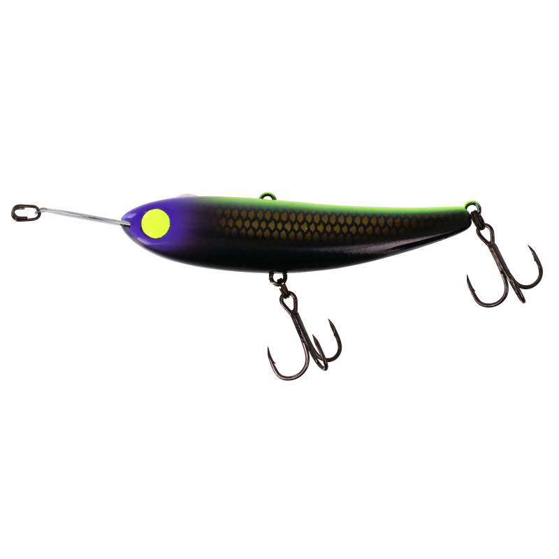 Illex Riser Bait 008 Night Shade, leurre coulant de 8 cm et 21,8 g pour la pêche dynamique des carnassiers près de la surface.