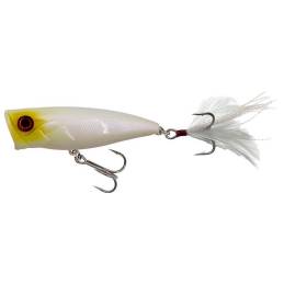Illex SK Pop Bone, popper flottant de 5,3 cm et 6,5 g pour la pêche de la perche, du black-bass, du chevesne et du brochet.