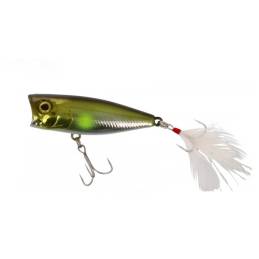 Illex SK Pop HL Ayu, popper flottant de 5,3 cm et 6,5 g pour la pêche de la perche, du black-bass, du chevesne et du brochet.