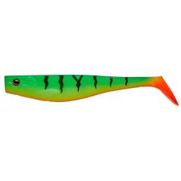 Gros leurre flottant Illex Dexter Shad 250 Fire Tiger de 22 cm et 88 g pour la pêche des grands brochets.