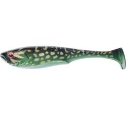 Illex Dunkle 5 UV Secret Northern Pike, swimbait souple Slow Sinking UV de 12,7 cm et 29,5 g imitant un jeune brochet.