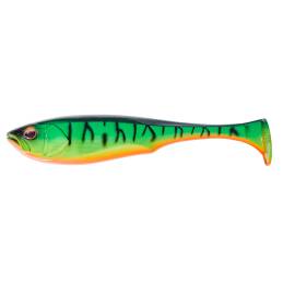 Illex Dunkle 9 Fire Tiger, gros swimbait souple Sinking de 22,8 cm et 130 g conçu pour la pêche des brochets trophées.