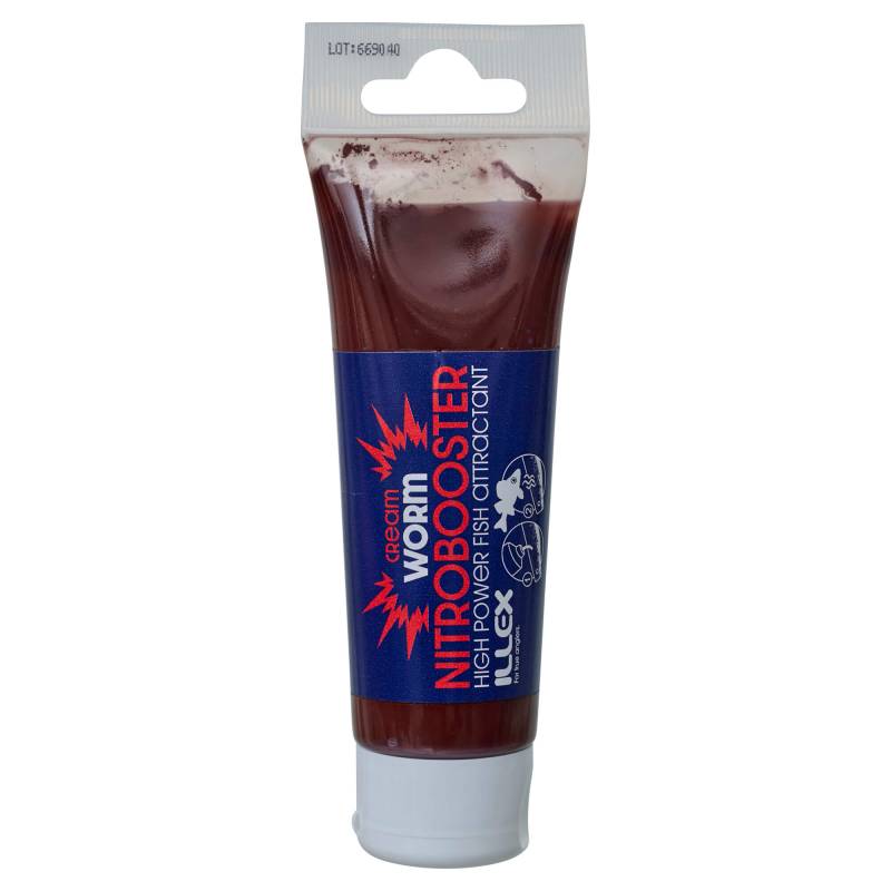 Illex Nitro Booster Cream Worm 75 ml, crème attractante parfum ver de terre pour leurres souples sur CarnaConnect.Com.