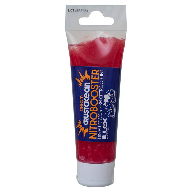 Illex Nitro Booster Cream Crustacean 75 ml, crème attractante rouge parfum crustacé pour leurres souples sur CarnaConnect.Com.