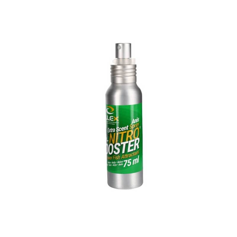 Illex Nitro Booster Anis Spray Alu 75 ml, attractant parfum anis pour leurres et appâts sur CarnaConnect.Com.
