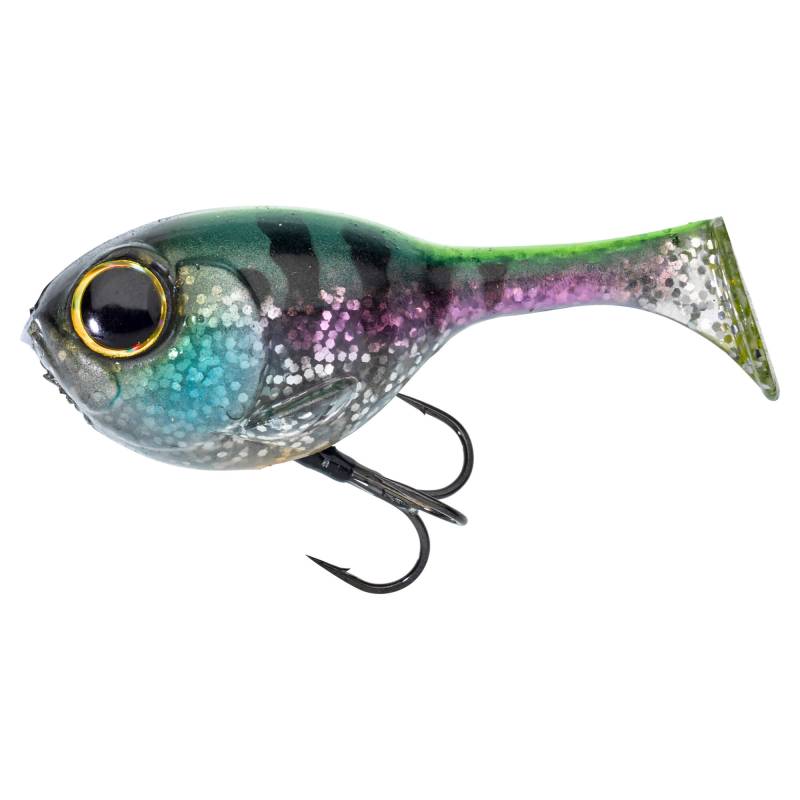 Illex Deraball Chartreuse Strike Gill 8,1 cm 26 g, leurre hybride coulant Line Thru pour la pêche des carnassiers.