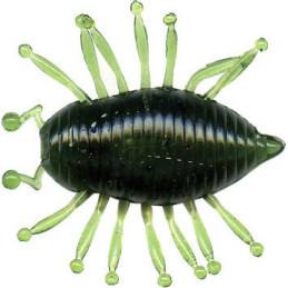 Illex Magic Woodlouse 1.18 Watermelon W/BL, leurre insecte flottant de 3 cm et 1,16 g, en sachet de 6.