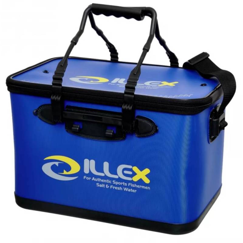 Illex Bakkan Boat 40 Blue, sac rigide de pêche en EVA de 29 L, dimensions 40 × 26 × 28 cm.