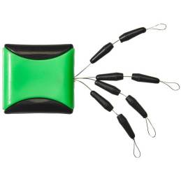 Gunki Stop Float Carolina taille L, stoppeurs oblongs réglables pour montage Carolina, sachet de 8 pièces.