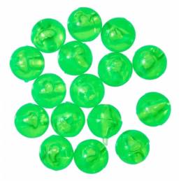 Perles Gunki Chart Carolina Bead chartreuse de 6 mm pour montage Carolina, sachet de 15 pièces.