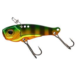 Lame vibrante Gunki Muto Blade 46 S Flash Tiger, 4,6 cm et 8,3 g, leurre coulant sans plomb pour la pêche des carnassiers.