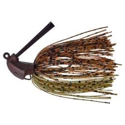 Gunki Tiny HoverJig 7 g Clear Water, mini rubber jig carnassier avec jupe en silicone, hameçon 2/0 et brosse antiaccrochage.