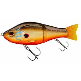 Gunki Scunner 175 S Twin Sun Perch, swimbait coulant articulé de 17,5 cm et 93 g pour la pêche du brochet, avec nage en S.