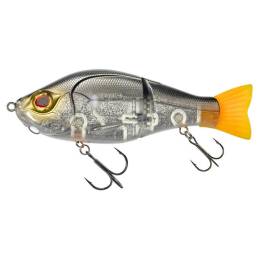 Gunki Scunner 175 S Twin UV Roach, swimbait coulant articulé de 17,5 cm et 93 g pour la pêche du brochet, avec nage en S.