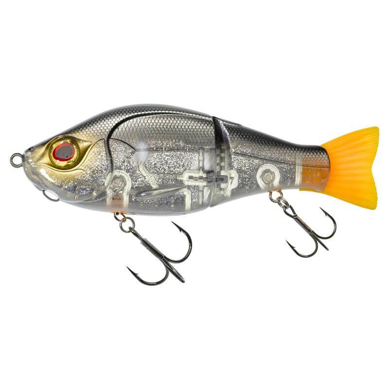 Gunki Scunner 175 S Twin UV Roach, swimbait coulant articulé de 17,5 cm et 93 g pour la pêche du brochet, avec nage en S.