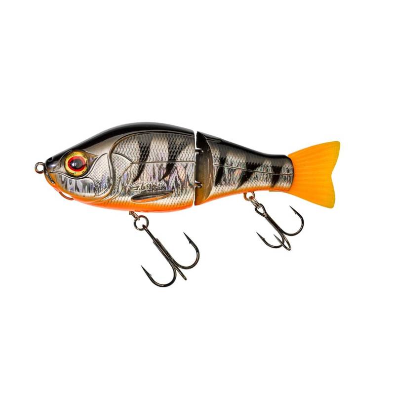 Gunki Scunner 175 S Twin HL Silver Perch, swimbait coulant articulé de 17,5 cm et 93 g pour la pêche du brochet, avec nage en S.