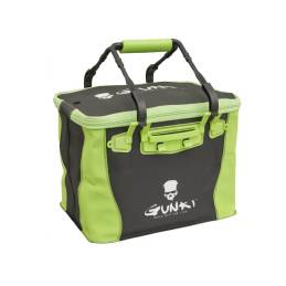 Gunki Safe Bag Edge 36 Soft, sac de rangement étanche en EVA souple de 36 × 25 × 26 cm pour matériel de pêche aux carnassiers.