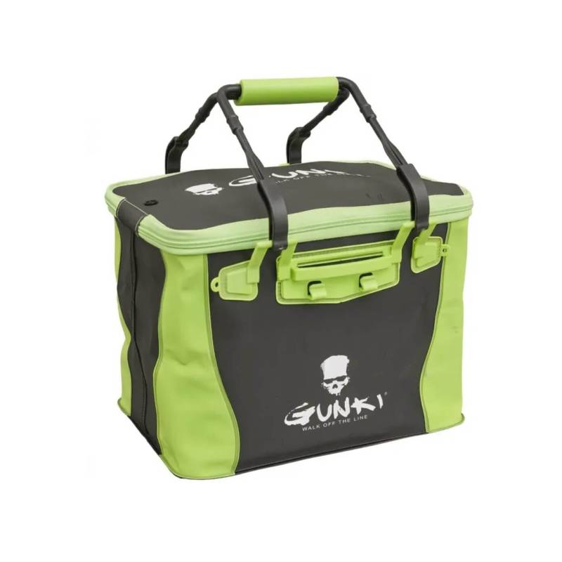 Gunki Safe Bag Edge 36 Soft, sac de rangement étanche en EVA souple de 36 × 25 × 26 cm pour matériel de pêche aux carnassiers.
